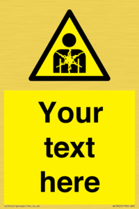 Custom Warning substance or mixture presenting a health hazard